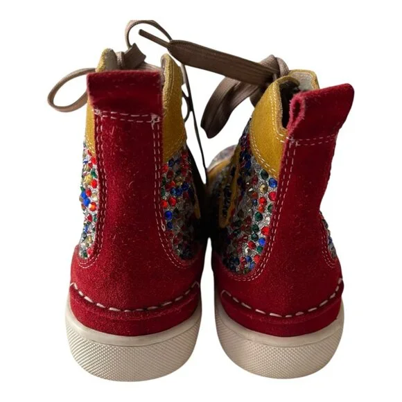 CHRISTIAN LOUBOUTIN BIP BIP WOMAN ORLATO FLAT GLITTER SNEAKERS Size: EU 40, US 9 - Picture 10 of 16